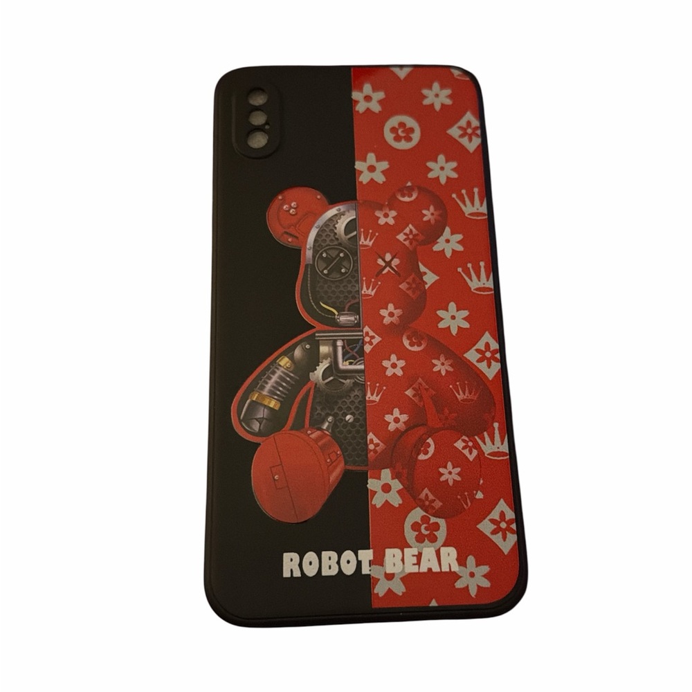 Robot Bear Red Phone Case iPhone XS Max